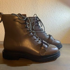 Franco Sarto brown leather ankle boots 6